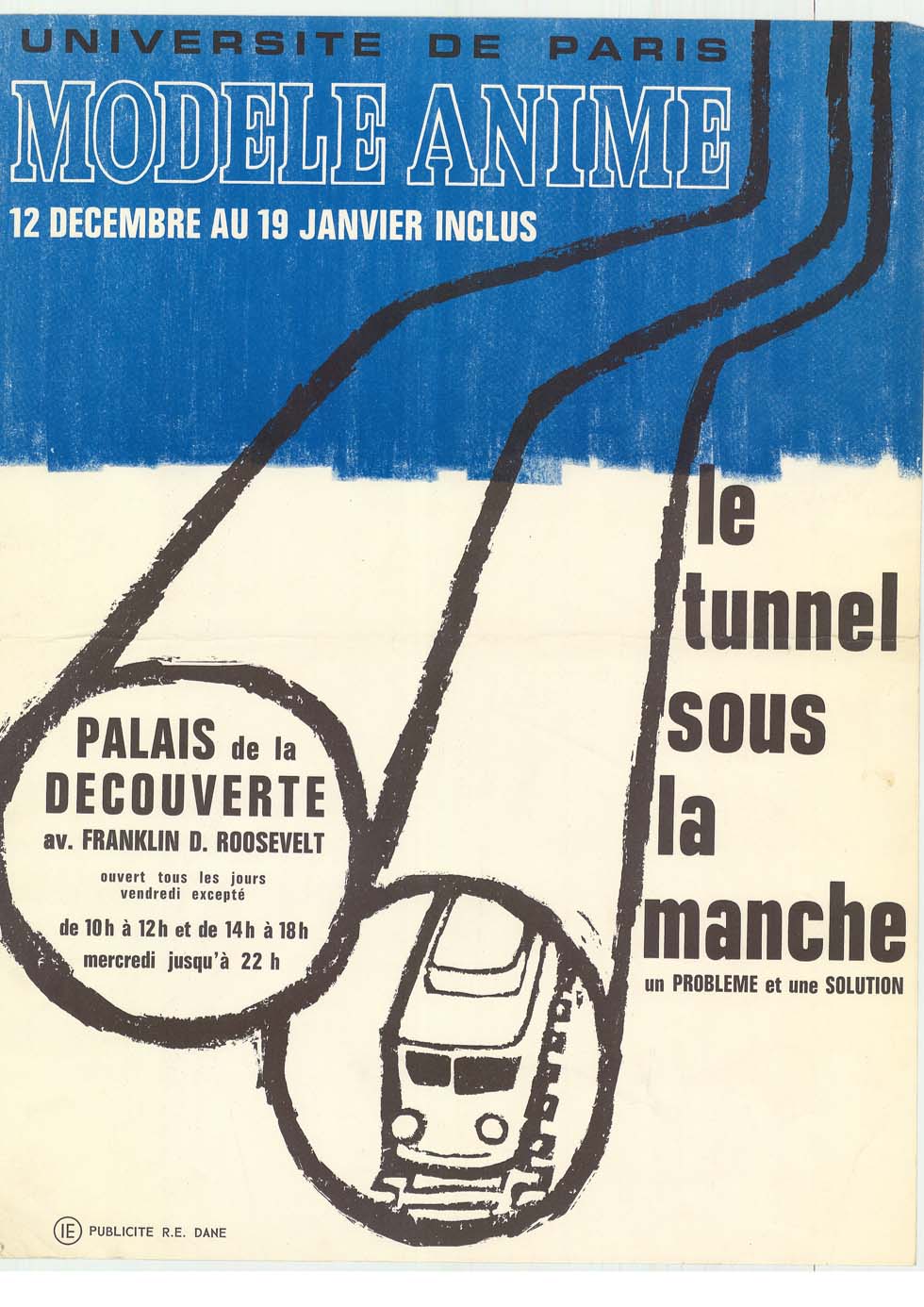 Image of Modèle à l'échelle du tunnel sous la Manche, exposé au