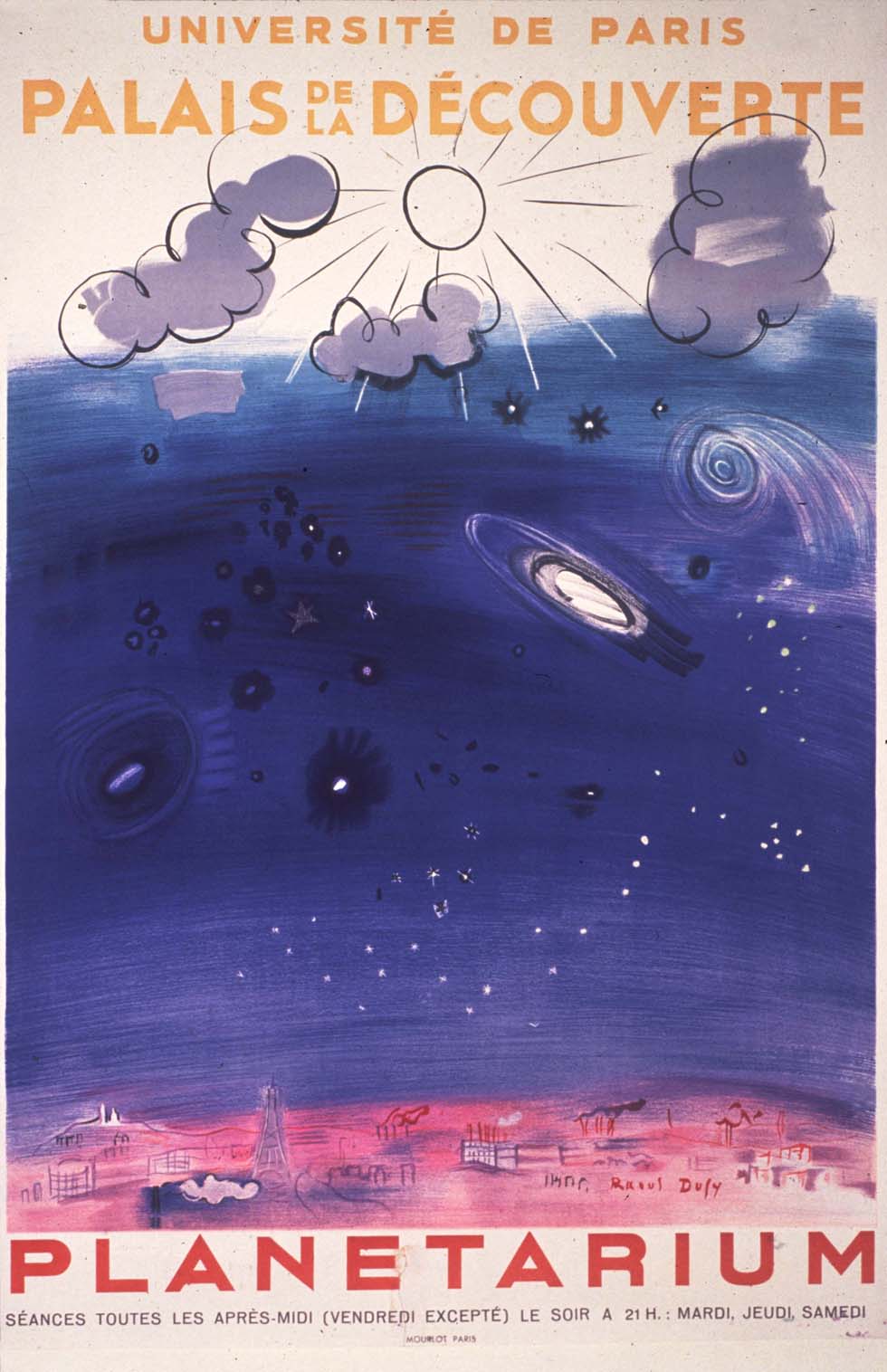 1952 : Affiche inaugurale du planétarium(ouverture du diaporama)