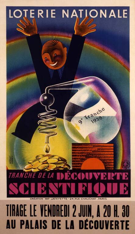 1939 : Loterie nationale - tranche de la découverte scientifique(ouverture du diaporama)