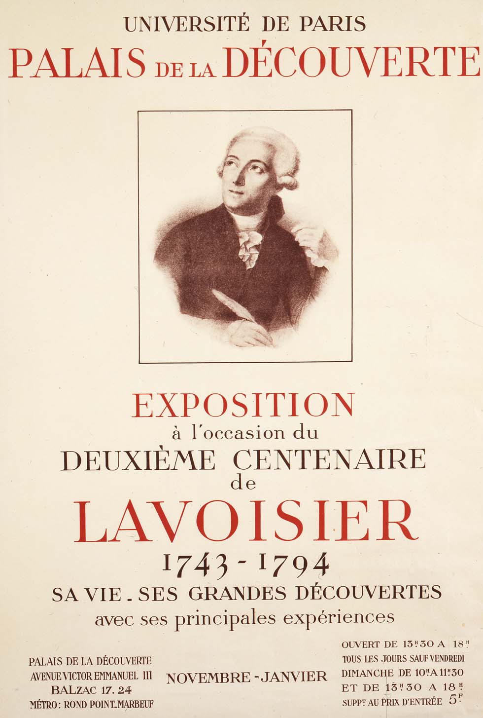 1943 : Deuxième centenaires de Lavoisier(ouverture du diaporama)