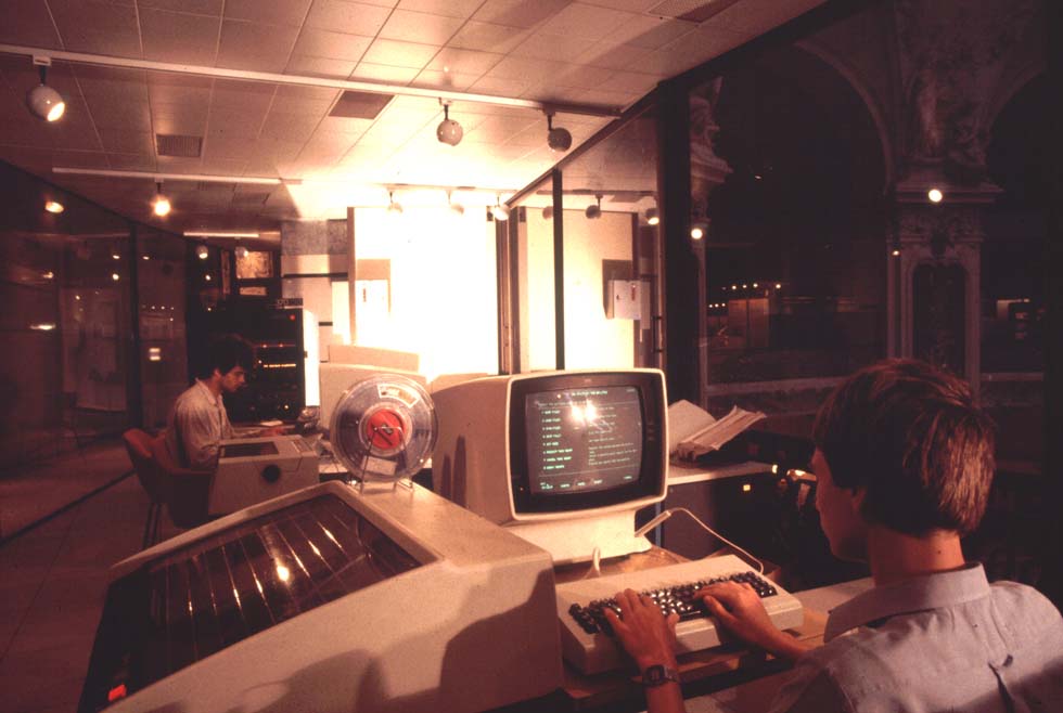 1980 - Vue de la salle informatique (ouverture du diaporama)